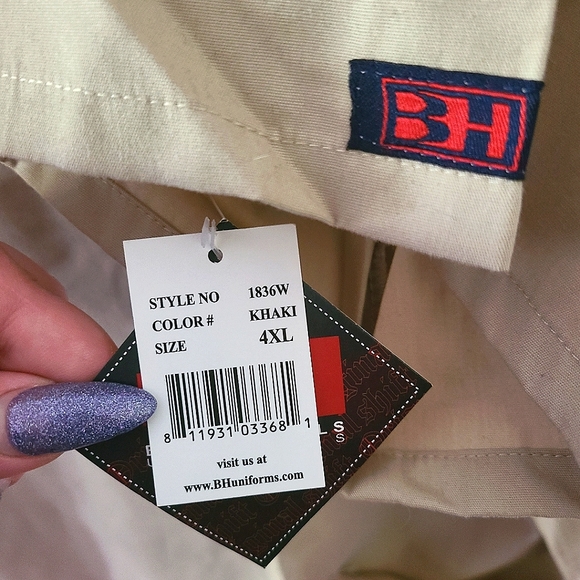 NWT Set of Beverly Hills Uniforms Khaki Scrubs 4XL - Picture 5 of 7